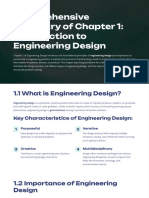 Comprehensive Summary of Chapter 1 Introduction To Engineering Design