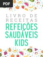 Livro de Receitas Refeições Saudáveis Kids V1