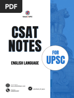 3 CSAT NOTES - English Language Comprehension