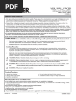 Kohler Veil Wallfaced Toilet Install Manual