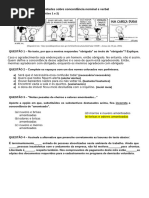 Atividades Concordância Nominal e Verbal