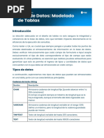 Base de Datos - Modelado de Tablas