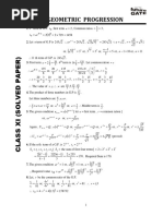 Geometric Progression (Solution) Final