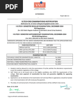 B.tech 2-1 Regular & Supply (R23, R20 & R19) Examinations, December-2024 Exam Fee Notification