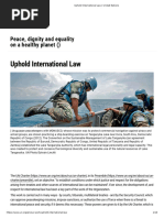 Uphold International Law - United Nations