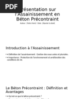 Présentation Sur L'assainissement en Béton Précontraint