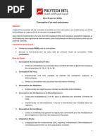 Projet1 - VHDL - Mini-Calculateur