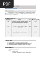 Rohit Uddhavrao Raut: Qualification Institute Year Percentage/Grade