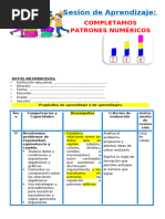 2° Sesión Día 3 Mat Completamos Patrones Numéricos