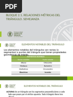 Bloque 1.2. Relaciones Métricas Triángulos