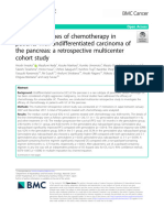 Clinical Outcomes of Chemotherapy in Patients With Undifferentiated Carcinoma of The Pancreas: A Retrospective Multicenter Cohort Study