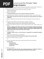 AQA Atomic Structure and The Periodic Table Revision Game Answers