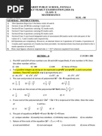 Hy Paper Class 10 24-25