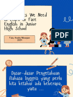 Some Basics We Need To Learn To Face English in Junior High School