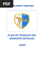 Plan de Trabajo Del Municipio Escolar 2025 An