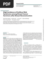 High Incidence of Axillary Web Syndrome Among Breast Cancer Survivors After Breast Reconstruction