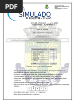 Simulado 3º Ano - 4º Bim. 2024