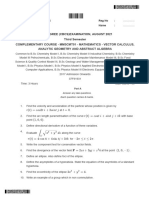 Vector Calculus Analytic Geomery Abstract Algebra 4