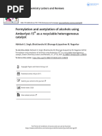 Formylation and Acetylation of Alcohols Using Amberlyst-15 As A Recyclable Heterogeneous Catalyst