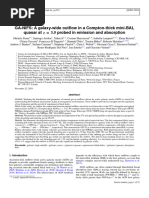 GA-NIFS: A Galaxy-Wide Outflow in A Compton-Thick mini-BAL Quasar at Probed in Emission and Absorption