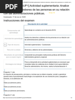 Administrativo Actividad Suplementaria - Analice Los Derechos y Deberes de Las Personas en Su Relación Con Las Administraciones Públicas