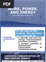 Work, Power, and Energy