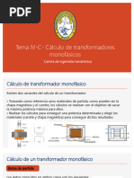 04-C-Cálculo de Transformadores Monofasicos