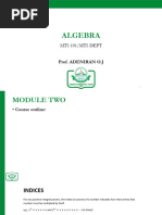 MTS 101 Algebra - Funaab Template