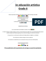 Grado 6 1p Nivelación Educación Artística