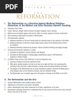 Study Guide 04 The Reformation