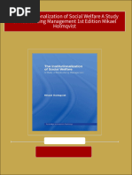 PDF The Institutionalization of Social Welfare A Study of Medicalizing Management 1st Edition Mikael Holmqvist Download