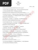 11th Biology One Mark Question Bank With Answer EM