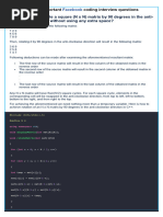 16 Most Important Facebook Coding Interview Questions