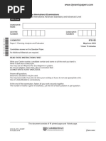 Cambridge International Advanced Subsidiary and Advanced Level