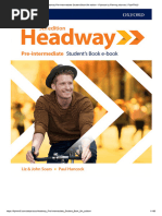 Headway Pre-Intermediate Student Book 5th Edition 