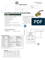 Full Port Ball Valve With Drain: Lead-Free