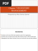 Chapter 7 Inventory Management