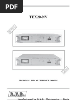 TEX20-NV: Technical and Maintenance Manual