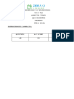 Computer Studies - Computer Studies - Question Paper