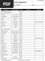 GB10 U4 Vocab