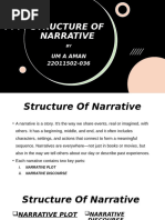 Stylistics, Slides of Structure of Narrative