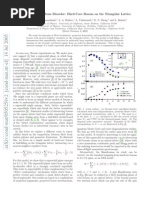 R. G. Melko Et Al - Supersolid Order From Disorder: Hard-Core Bosons On The Triangular Lattice