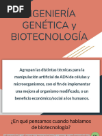 INGENIERÍA GENÉTICA y BIOTECNOLOGÍA