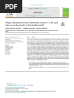 Design, Implementation and Performance Analysis of An Off Grid Solar Powered System For