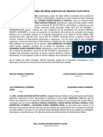 Poder para Solicitar Servicio de Electricidad