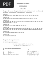 Compiti Matematica