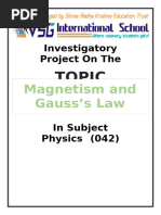 Magnetism and Gauss's Law