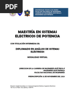 Maestría en Sistemas Electricos de Potencia 2024