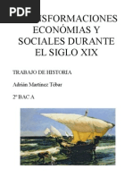 Transformaciones Económicas y Sociales Durante El Siglo XX (Historia 2º Bachiller)