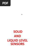 Solid and Liquid Level